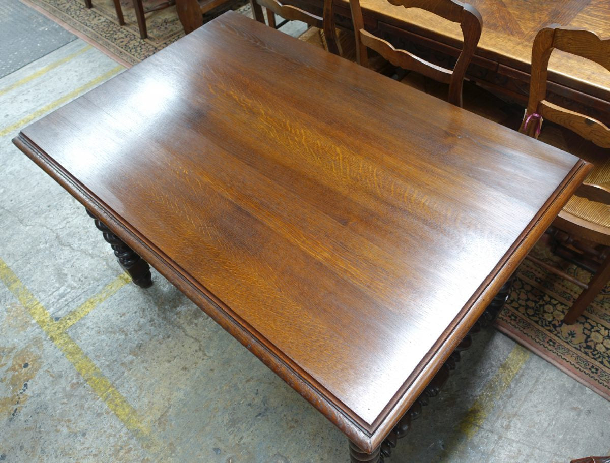 1860's French Oak Gothic Style Two Drawer Desk | Antique & Vintage | Moonee Ponds Antiques | Australia Wide Delivery