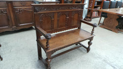 French Gothic Hall Seat | Antique & Vintage | Moonee Ponds Antiques | Australia Wide Delivery