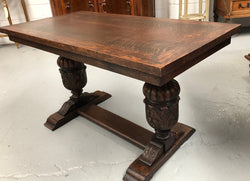 Vintage French Oak Bulbous Stretcher Base Coffee Table | Antique & Vintage | Moonee Ponds Antiques | Australia Wide Delivery