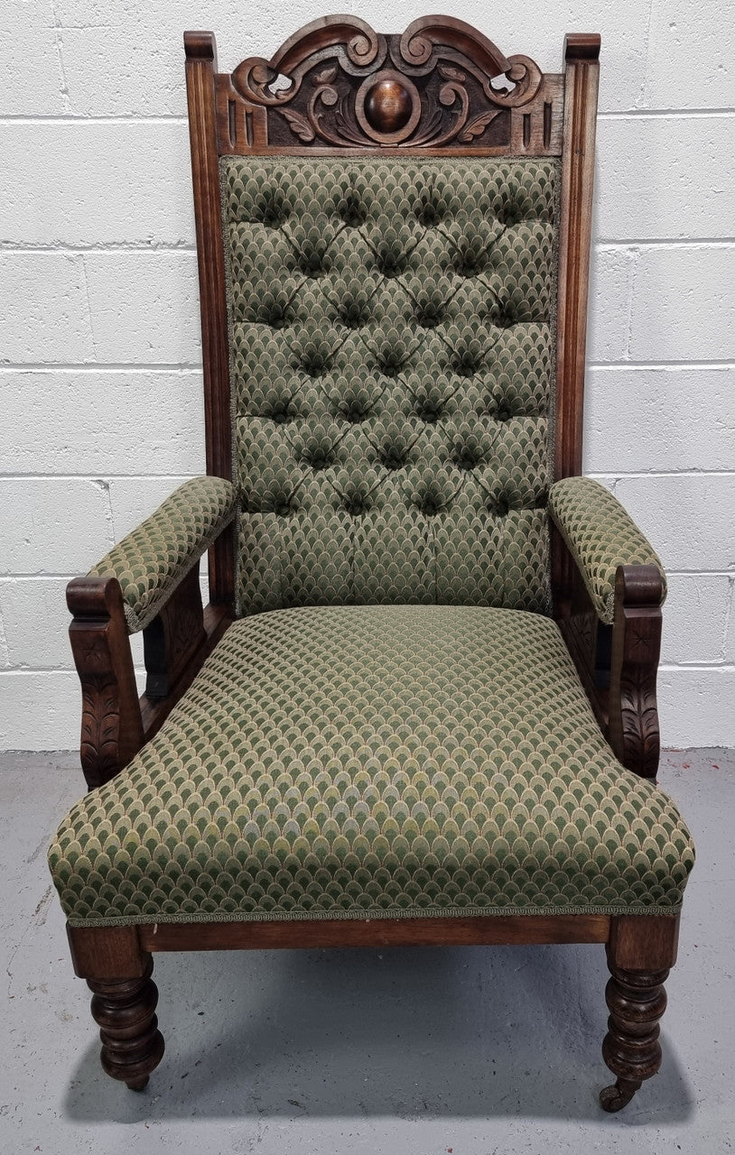 Pair of Edwardian Button Back Walnut Armchairs | Antique & Vintage | Moonee Ponds Antiques | Australia Wide Delivery