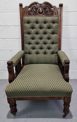 Pair of Edwardian Button Back Walnut Armchairs | Antique & Vintage | Moonee Ponds Antiques | Australia Wide Delivery
