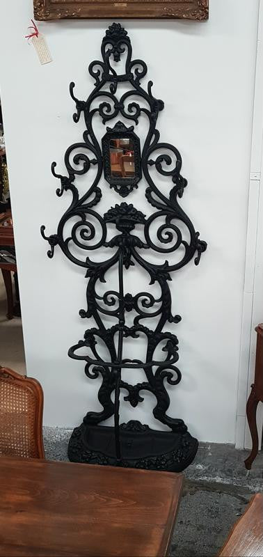 Black Antique Cast Iron Coat Stand