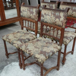 Set of Four Antique Upholstered Chairs