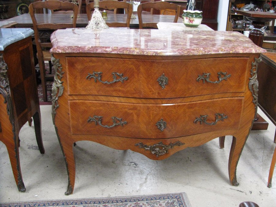 French Walnut Commode-1