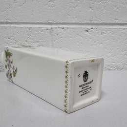 Lovely floral Wedgwood white vase with a pretty design in good condition, please view photos as they help form part of the description.