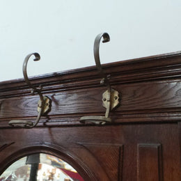 French 19th century walnut hallstand
