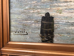 Beautiful French Impressionist Oil Painting | Antique & Vintage | Moonee Ponds Antiques | Australia Wide Delivery