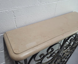 Stunning Art Deco Wrought Iron & Marble Top Console Table | Antique & Vintage | Moonee Ponds Antiques | Australia Wide Delivery