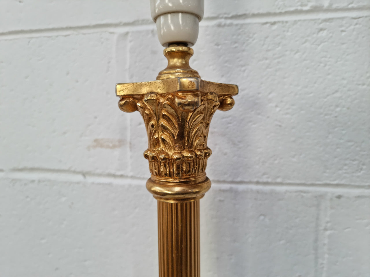 French Corinthian Column Table/Desk Lamp | Antique & Vintage | Moonee Ponds Antiques | Australia Wide Delivery