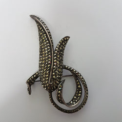Vintage Silver Marcasite Brooch | Antique & Vintage | Moonee Ponds Antiques | Australia Wide Delivery