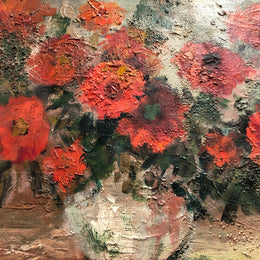 Lovely Floral Oil Painting On Canvas