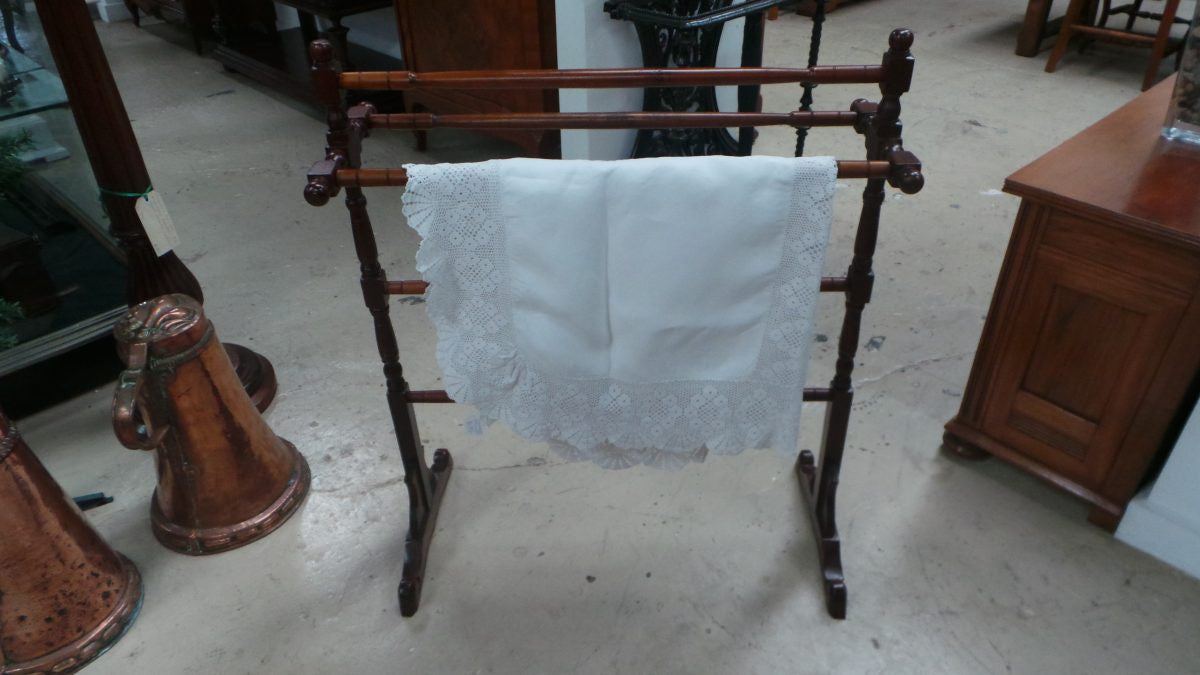 Beautiful Mahogany Towel Rail | Antique & Vintage | Moonee Ponds Antiques | Australia Wide Delivery
