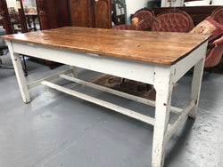 Early Victorian Pine Table-Desk With Drawer & Painted Base | Antique & Vintage | Moonee Ponds Antiques | Australia Wide Delivery