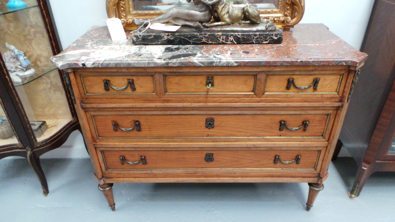 A Fabulous Continental 19th Century Walnut Three Drawer Commode | Antique & Vintage | Moonee Ponds Antiques | Australia Wide Delivery