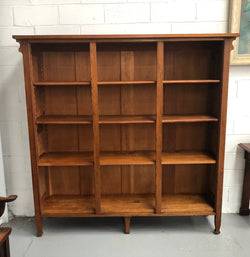 French Style Oak Open Bookcase | Antique & Vintage | Moonee Ponds Antiques | Australia Wide Delivery
