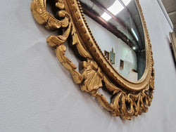 Vintage Large Round Ornate Convex Mirror | Antique & Vintage | Moonee Ponds Antiques | Australia Wide Delivery