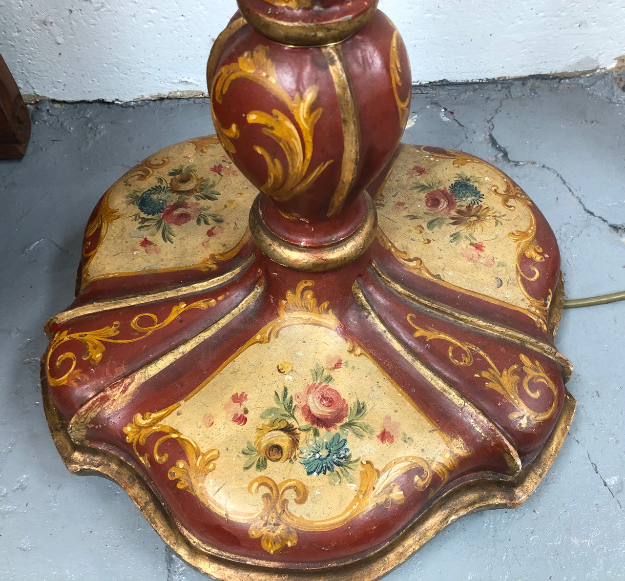 Painted Standard Lamp Base | Antique & Vintage | Moonee Ponds Antiques | Australia Wide