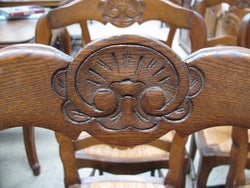 Set of 6 Solid French Oak Chairs-2 | Antique & Vintage | Moonee Ponds Antiques | Australia Wide Delivery