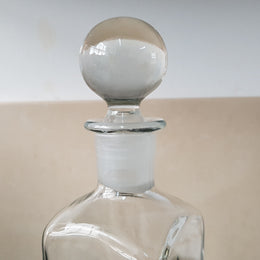 A Ivima 1895 Portugal hand blown glass decanter with stopper in good original condition.