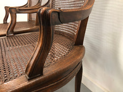 Beautiful Pair Of French Walnut Cane Chairs | Antique & Vintage | Moonee Ponds Antiques | Australia Wide Delivery