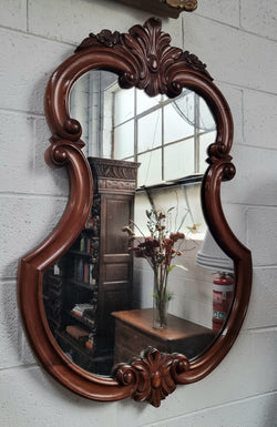 Antique Mahogany Rococo Style Wall Mirror | Antique & Vintage | Moonee Ponds Antiques | Australia Wide Delivery