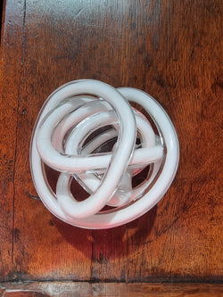 Italian Murano Twisted Glass Circular Knot Sculpture | Antique & Vintage | Moonee Ponds Antiques | Australia Wide Delivery