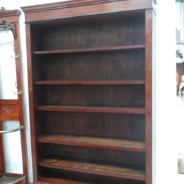An Antique Mahogany Open Shelf Bookcase