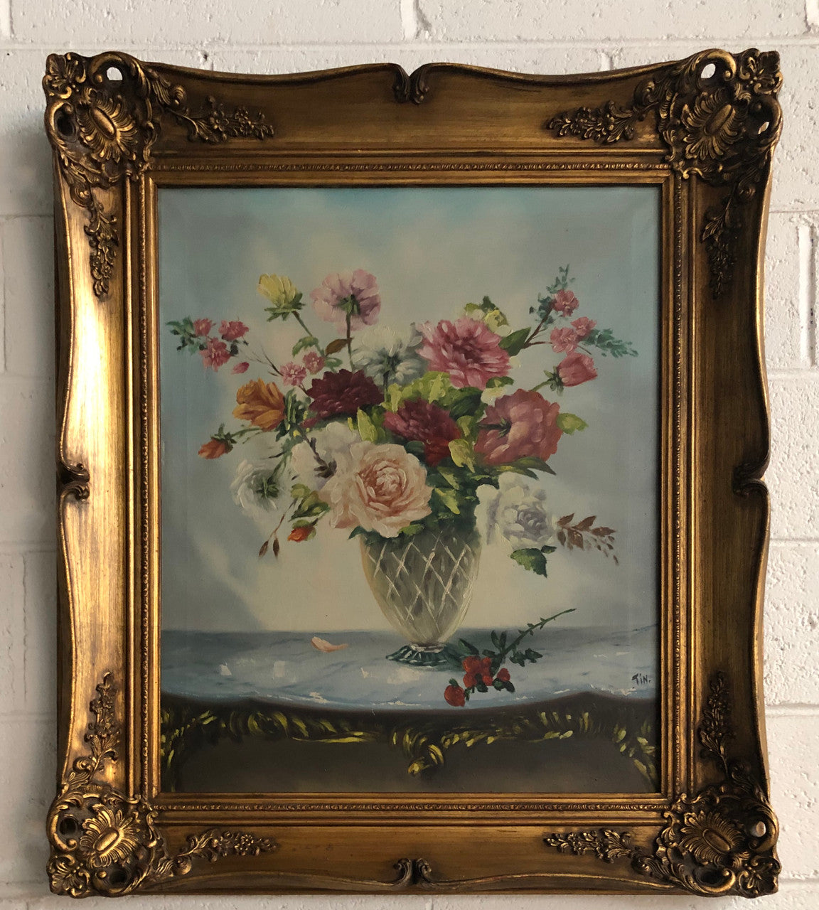 Beautiful Floral oil on canvas | Antique & Vintage | Moonee Ponds Antiques | Australia Wide Delivery