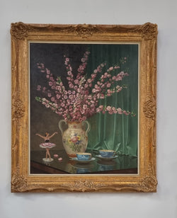 Sourced in France an Appealing Signed Floral Oil on Canvas | Antique & Vintage | Moonee Ponds Antiques | Australia Wide Delivery