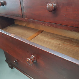 Victorian Cedar Chest Of Five Drawers