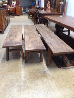 Reclaimed Elm Bench Seats | Antique & Vintage | Moonee Ponds Antiques | Australia Wide Delivery