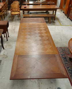 French Spanish Style Parquetry Top Extension Table | Antique & Vintage | Moonee Ponds Antiques | Australia Wide Delivery