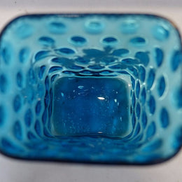 Blue Victorian Art Glass Vase