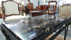 Stunning Portoro Marble Coffee Table | Antique & Vintage | Moonee Ponds Antiques | Australia Wide Delivery