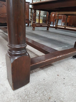 Late 20th Century French Oak Refectory Dining Table | Antique & Vintage | Moonee Ponds Antiques | Australia Wide Delivery
