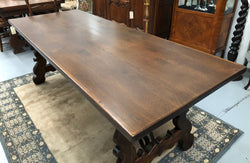 French Spanish Style Oak Dining Table | Antique & Vintage | Moonee Ponds Antiques | Australia Wide Delivery