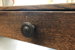 French Elm & Oak Farmhouse Table With Two Drawers | Antique & Vintage | Moonee Ponds Antiques | Australia Wide Delivery