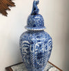 Large Early 18th Century Dutch Delft Hand Painted Lidded Vase | Antique & Vintage | Moonee Ponds Antiques | Australia Wide Delivery