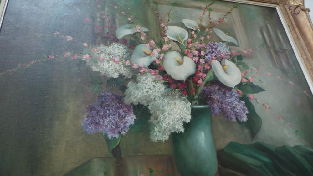 French Floral Still Life Oil Painting