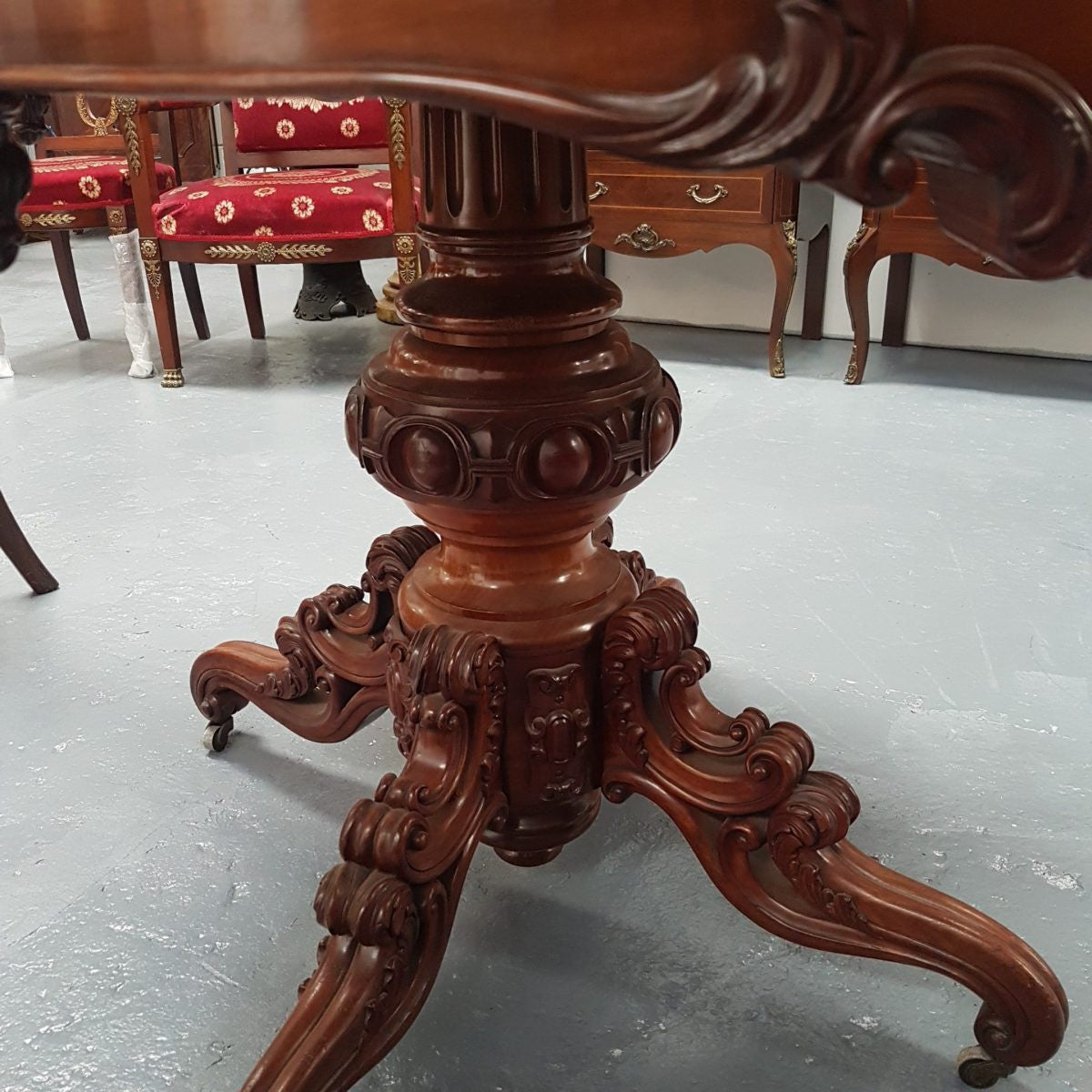 Antique French Flame Mahogany Centre Table | Antique & Vintage | Moonee Ponds Antiques | Australia Wide Delivery
