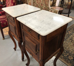 Beautiful pair of French walnut Bedside cabinets | Antique & Vintage | Moonee Ponds Antiques | Australia Wide Delivery