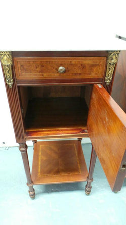 Pair of French Mahogany Bedside Cabinets-4 | Antique & Vintage | Moonee Ponds Antiques | Australia Wide Delivery