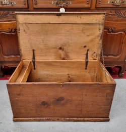 Pine Trunk-Blanket Box | Antique & Vintage | Moonee Ponds Antiques | Australia Wide Delivery