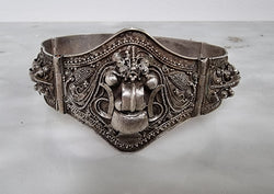 Antique Chinese Foo Dog Silver Bracelete | Antique & Vintage | Moonee Ponds Antiques | Australia Wide Delivery