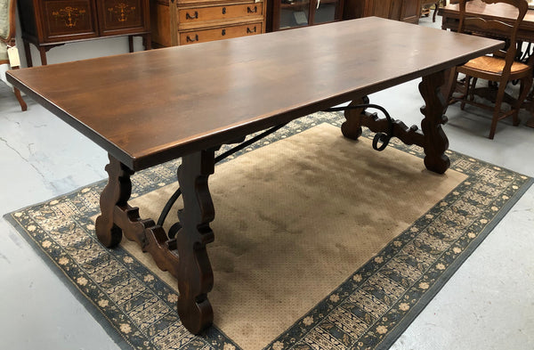French Spanish Style Oak Dining Table