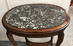 French Fruitwood Marble Top Occasional Table | Antique & Vintage | Moonee Ponds Antiques | Australia Wide Delivery