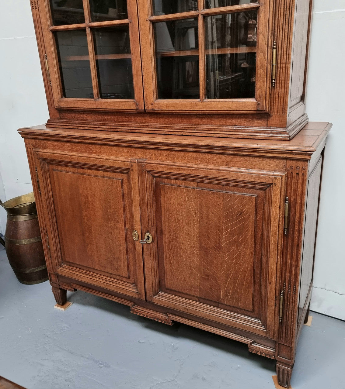 19th Century French Oak Two Door Bookcase | Antique & Vintage | Moonee Ponds Antiques | Australia Wide Delivery