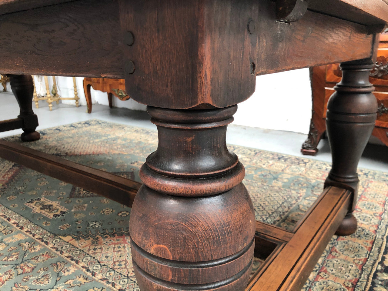 Amazing Antique French 19th Century Oak Parquetry Top Extension Table | Antique & Vintage | Moonee Ponds Antiques | Australia Wide Delivery