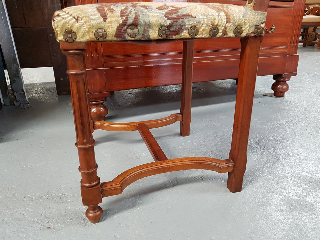 French Walnut Carved Chair