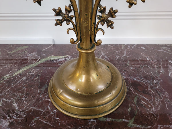 Rare Antique French brass Bible/Book stand in the Gothic style. In good original condition.